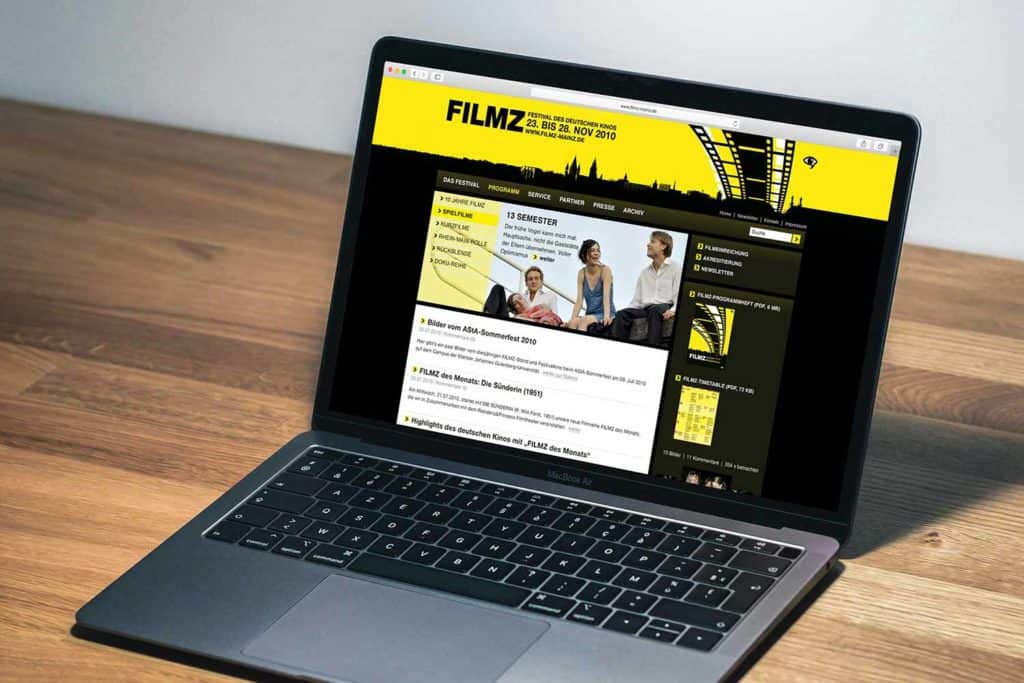 Filmz_Filmfestival_webdesign