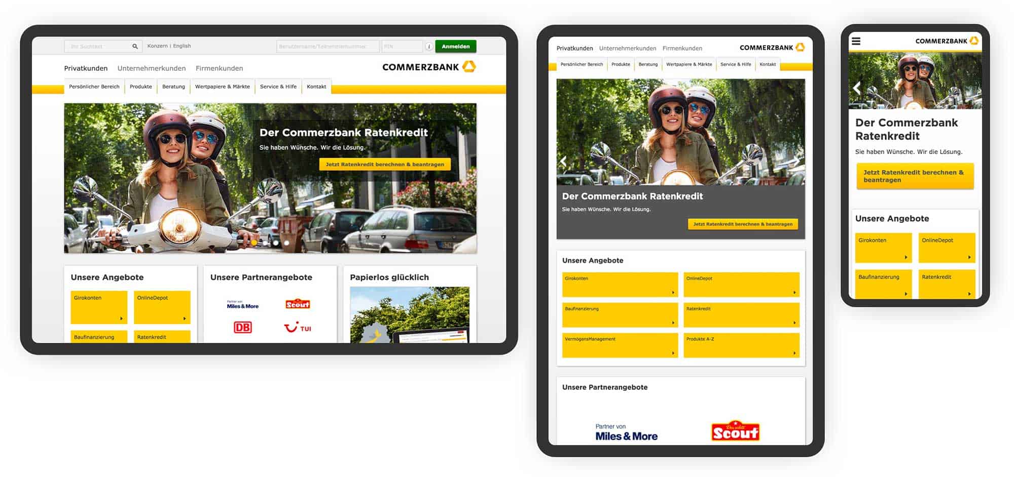 Ui Design Commerzbank Alice Imiela Designburo